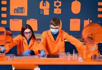 student laboratoriummedewerker laborant les oranje donkerblauw.jpg